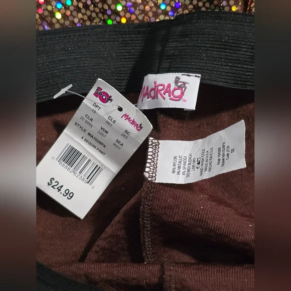 NEW Sparkling Multicolor Flare Pants - Picture 5 of 6